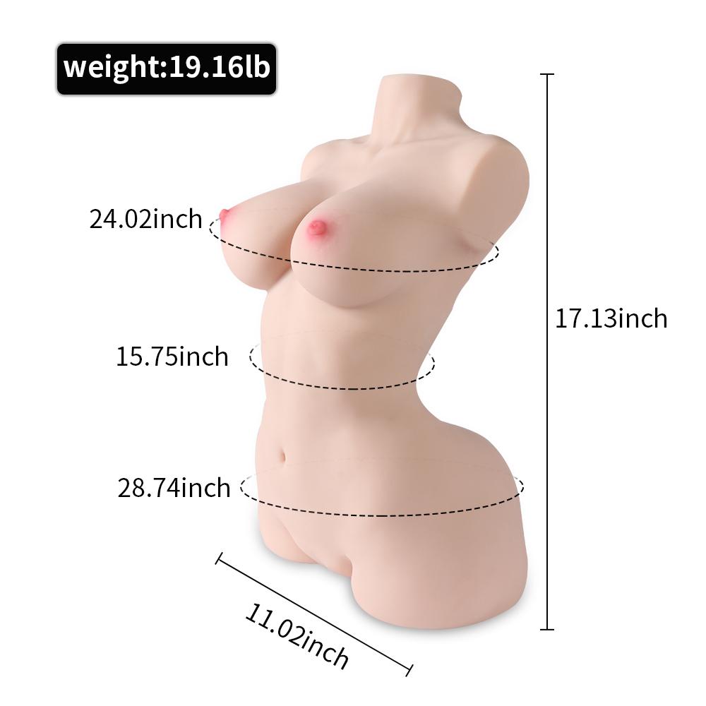 Hermosa 17.13'' Huge Breasts Vagina Anal Realistic Male Masturbator