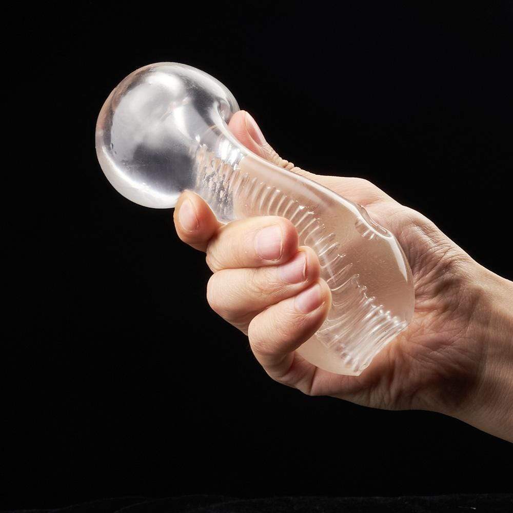 5.2” Clear Petite Spiral Male Masturbator