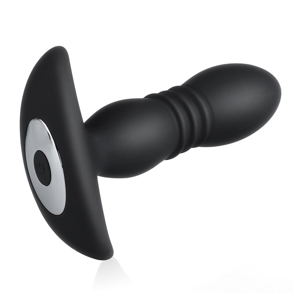 Filling Telescoping Vibrating Butt Plug with Remote Control