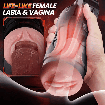 LETEN 10 Vibrating Masturbation Cup and Pussy Pocket 2 IN 1