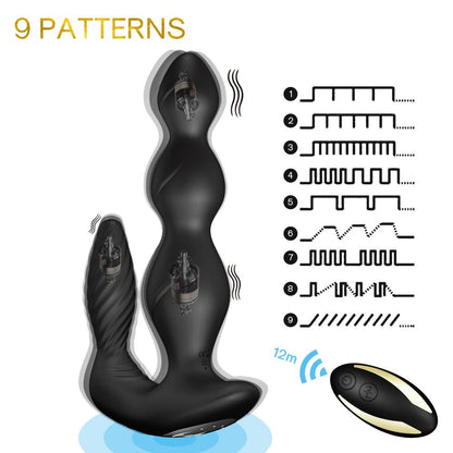 Hey heart pull beads Butt Plug