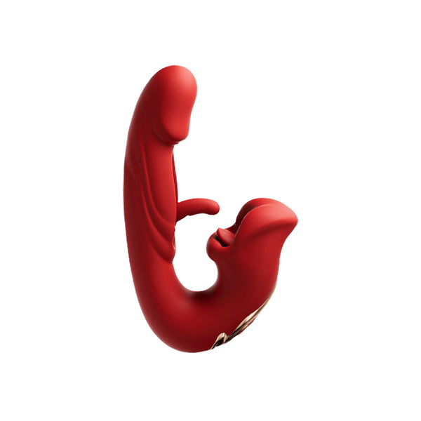 G-spot Vibrator Women Sex Toy with 7 Flapping Vibrating & 5 Licking Sucking Modes