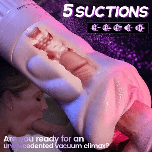 🕒 Peak in 3 Minutes ⚡Unbelievable Auto Stroker | 3 Sleeves, 5 Suction & 10 Vibration Modes