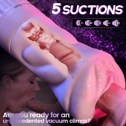 🕒 Peak in 3 Minutes ⚡Unbelievable Auto Stroker | 3 Sleeves, 5 Suction & 10 Vibration Modes
