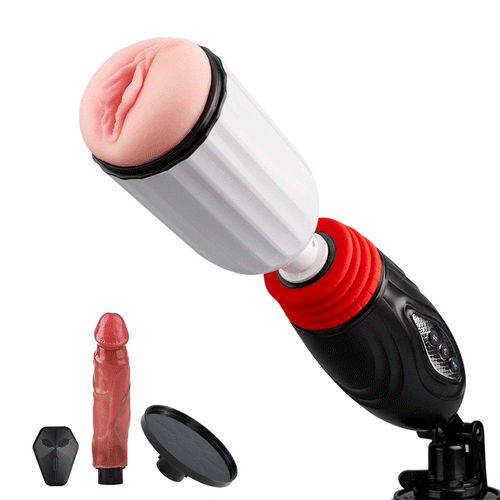 novelleon-2 in 1 Thrusting Heating Couples Sex Machine with Remote Control