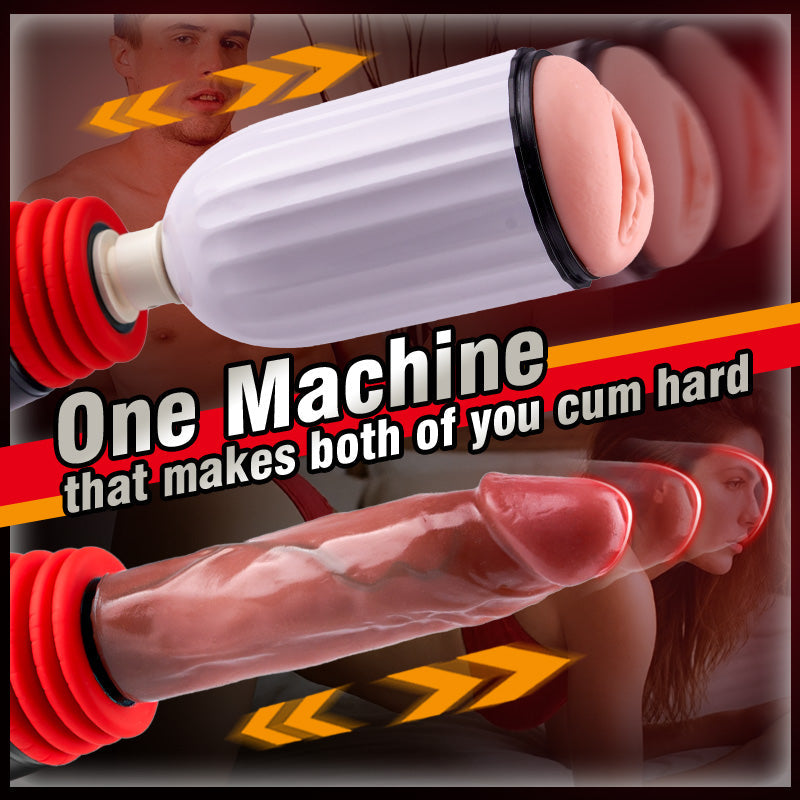 novelleon-2 in 1 Thrusting Heating Couples Sex Machine with Remote Control