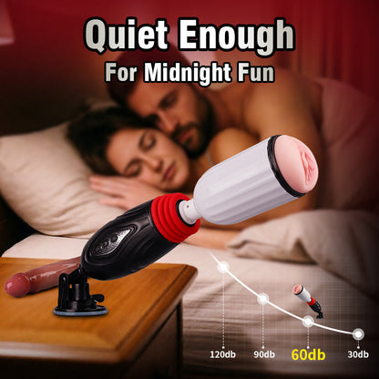 novelleon-2 in 1 Thrusting Heating Couples Sex Machine with Remote Control