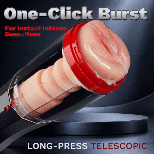 【Everted Fleshy Labia】ROKA- 5 in 1 Men Masturbaters 5 Thrusting+Suction 10 Vibration Removable Transparent Window