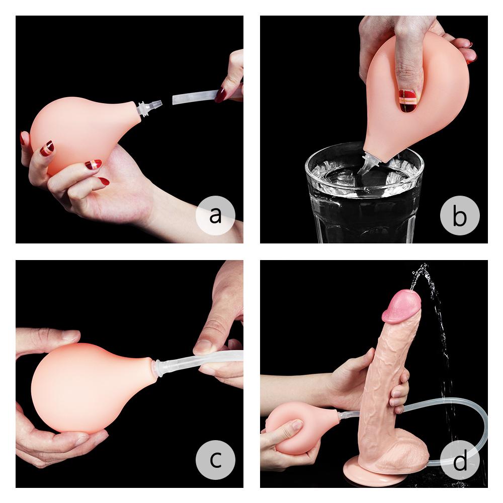 LOVETOY 11 Inch Realistic Ejaculating Squirting Suction Cup Dildo
