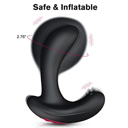 Buyging™ Couple Sex toy Remote Control 10 Vibrating Inflatable Anal Vibrator