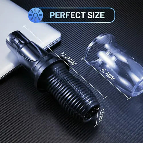 Lightsaber 360° Wrapped 7 Rotating Vibrating Handheld Masturbation Cup