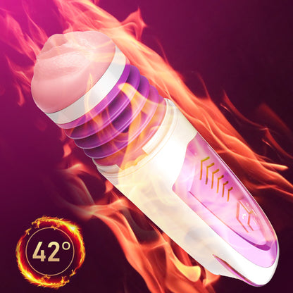 Heating Automatic Male Masturbator Cup Oral Pussy Licking Toys Sex Machine Men's Masturbation Vibrator Vagina Sex Toys For Men