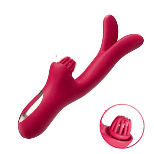 Eveandlove 10 x 6 x 7 Modes Come-Hither Clitoral Tickling Rabbit Vibrator