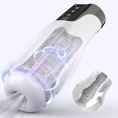 Sexoralab 7+7 Modes Vibration  Suction Oral Pocket Pussy Blowjob Silicone Vagina Sex Toys for Men