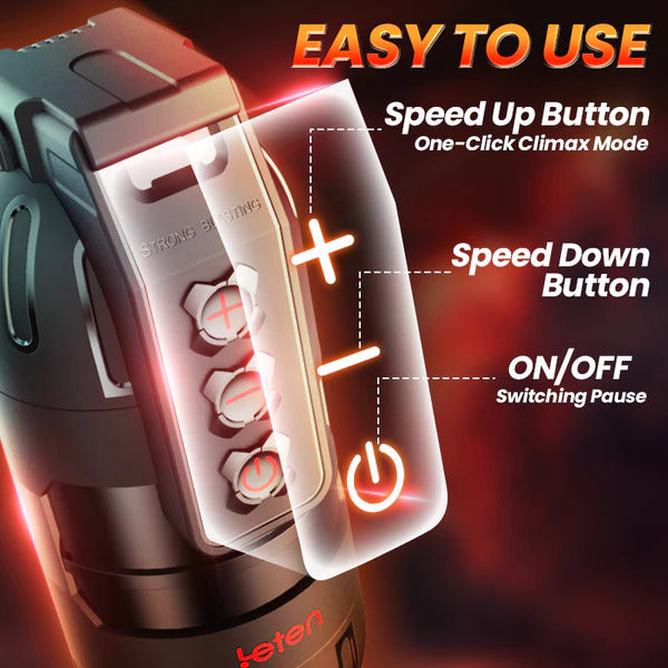 LETEN 10 Vibrating Masturbation Cup and Pussy Pocket 2 IN 1