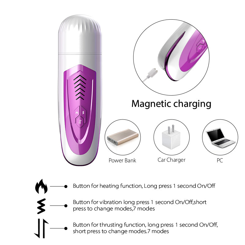 Heating Automatic Male Masturbator Cup Oral Pussy Licking Toys Sex Machine Men's Masturbation Vibrator Vagina Sex Toys For Men