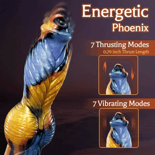 Animal Texture 7 Thrusting Vibrating Big Sucker Monster Dildo 10.23 Inch