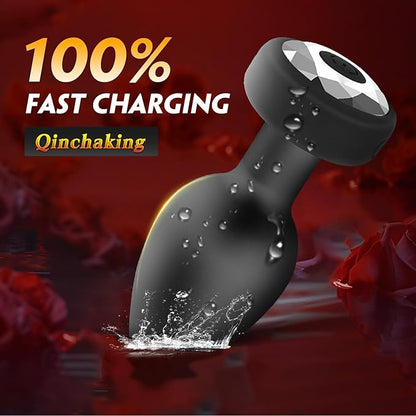 Anal Plug Adult Sex Toy,Adult Sex Toys and Games for Men Women,Wireless Remote Control 10 Frequency Vibration,Small Butt Plug for Female Male Prostate Massage Vibrating Anal Sex Toys for Men,Black