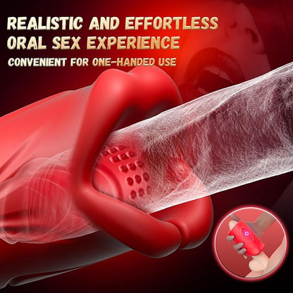 Sexoralab™ 2 IN1 Blowjob Machine Penis Extender for Prolong Endurance