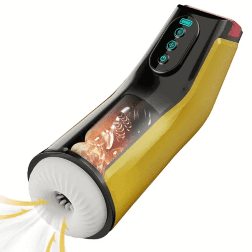 7 Sucking 7 Vibrating Heating Male Masturbator