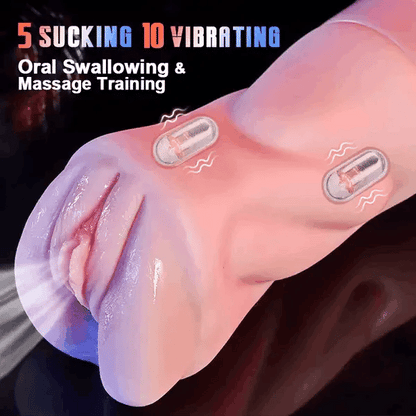 🕒 Peak in 3 Minutes ⚡Unbelievable Auto Stroker | 3 Sleeves, 5 Suction & 10 Vibration Modes