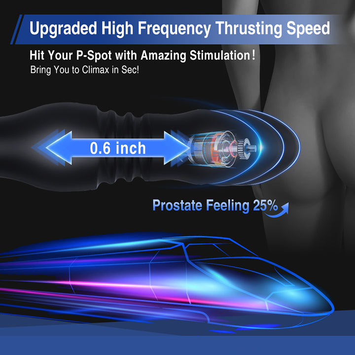 3IN1 Remote Control 7 Vibrating 7 Thrusting Prostate Massager