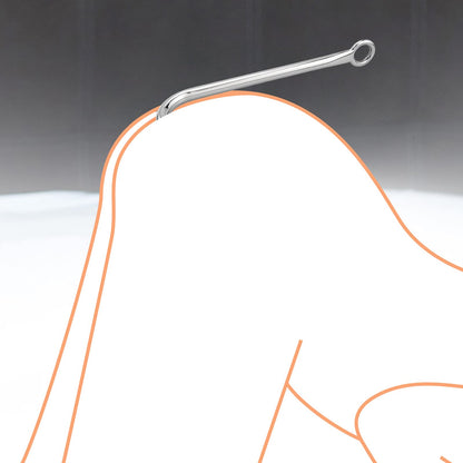 Solid Single Ball Rope Anal Hook with 2 Replaceable Balls