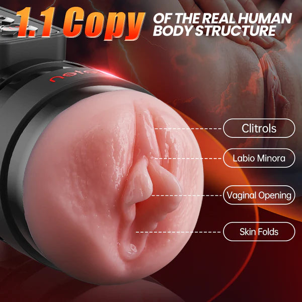 LETEN 10 Vibrating Masturbation Cup and Pussy Pocket 2 IN 1
