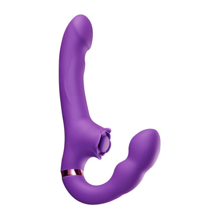Buyging™ Strapless Strap-On G-Spot Dildo Vibrator With 10 Tapping Vibrating Modes