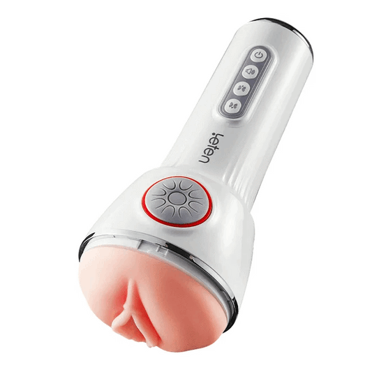 10 Squeezing Sucking Vibrating Sensations Free Lube Male Sex Toy