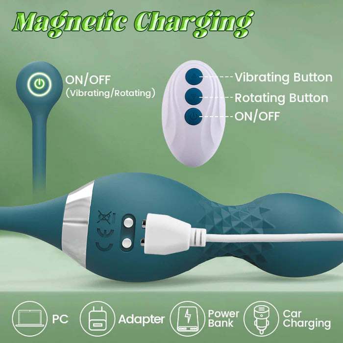 CLARA - Rotating Clitoral Vibrator & Prostate Massager for Couple