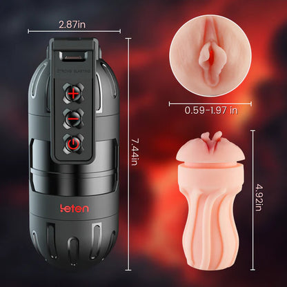 LETEN 10 Vibrating Masturbation Cup and Pussy Pocket 2 IN 1