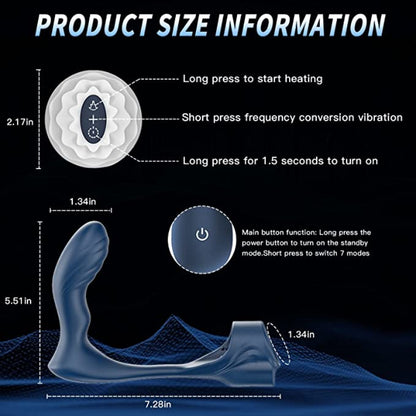 Male Prostate Massage Cock Penis Sleeve Cockring Dildo Vibrator Anal Butt Plug Stimulator Delay Ejaculation Ring Sex Toy For Men