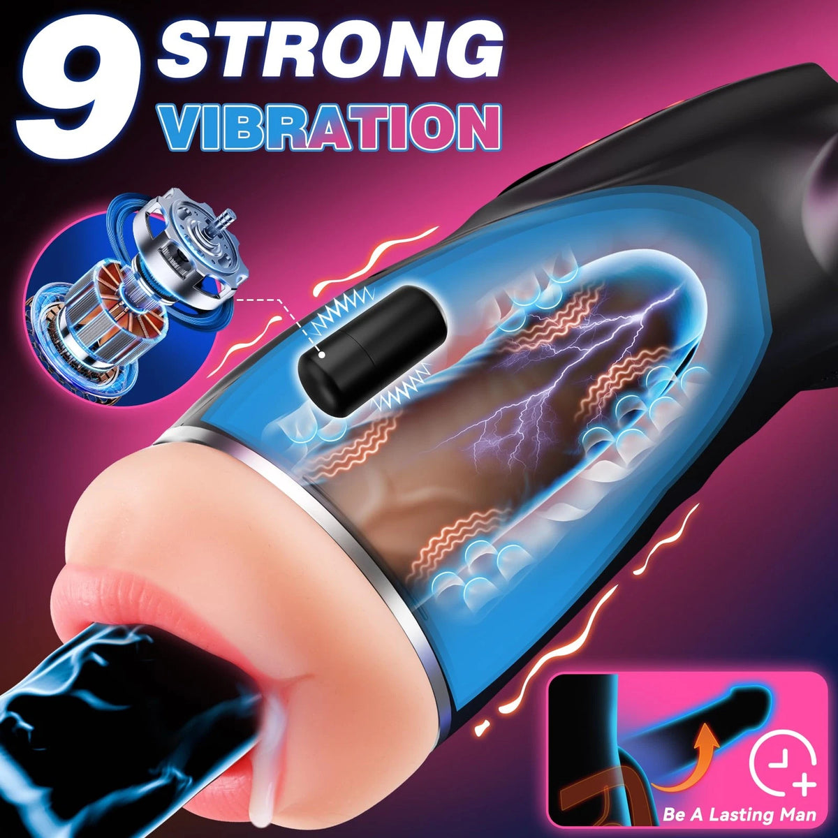 3 Sleeves Sets AI Sync Pocket Pussy Penis Pump with 9 Sucking & 9 Vibrating